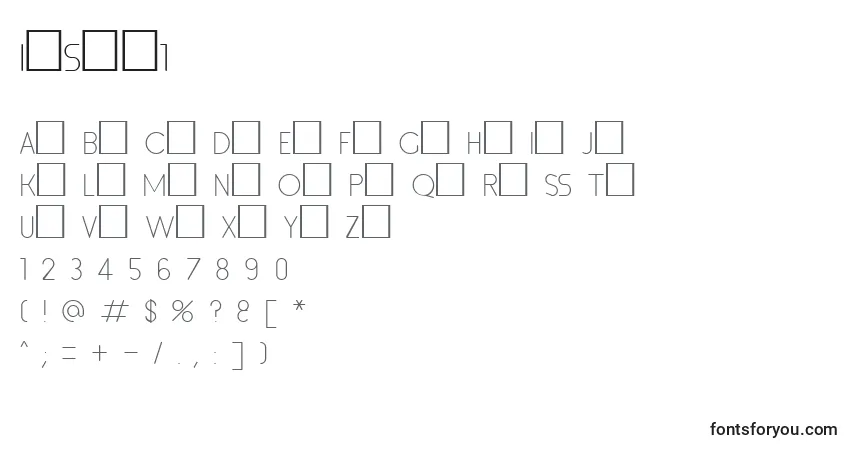 Inset1 Font – alphabet, numbers, special characters