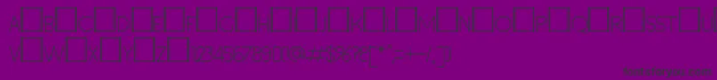 Inset1 Font – Black Fonts on Purple Background