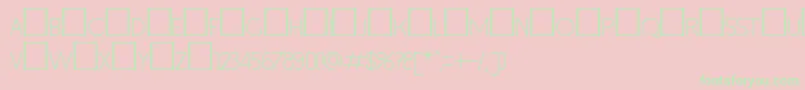 Inset1 Font – Green Fonts on Pink Background