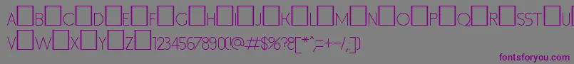 Шрифт Inset1 – фиолетовые шрифты на сером фоне