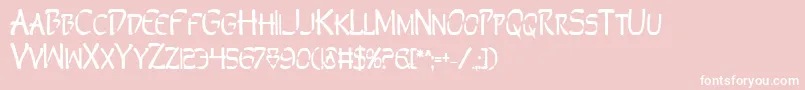 Perdv2b Font – White Fonts on Pink Background
