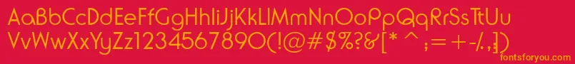 Neuselightssk Font – Orange Fonts on Red Background