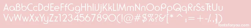 Neuselightssk Font – White Fonts on Pink Background