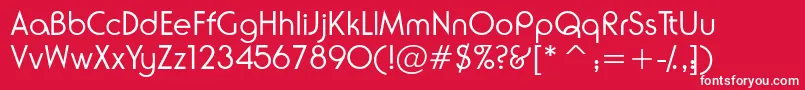 Neuselightssk Font – White Fonts on Red Background