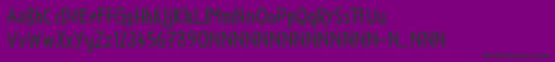 ZanyRaces Font – Black Fonts on Purple Background