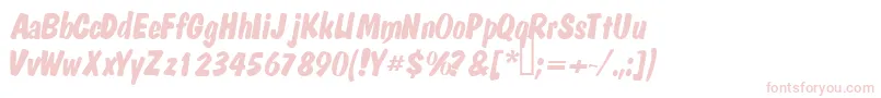 Mandela Font – Pink Fonts on White Background