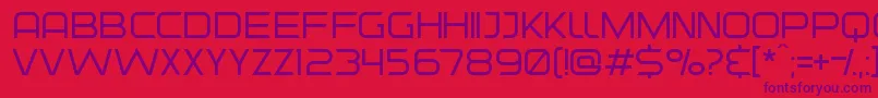 OutlierRail Font – Purple Fonts on Red Background