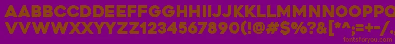 Heavitas Font – Brown Fonts on Purple Background