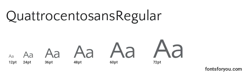 QuattrocentosansRegular (22231) Font Sizes