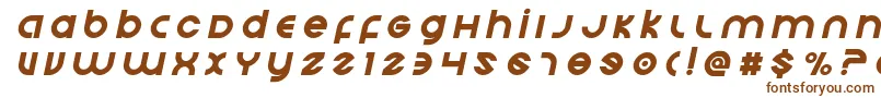 Echostationtitleital Font – Brown Fonts on White Background
