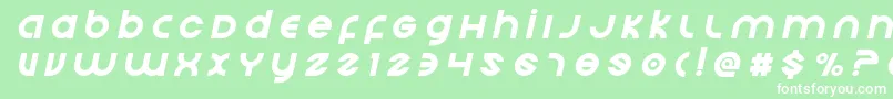 Echostationtitleital Font – White Fonts on Green Background