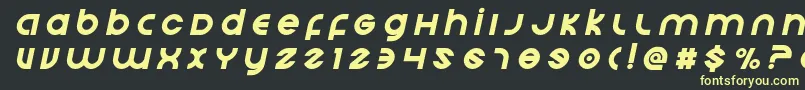 Echostationtitleital Font – Yellow Fonts on Black Background