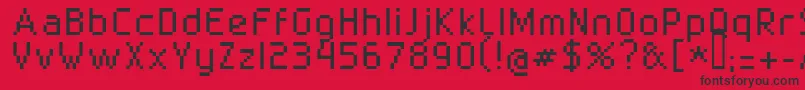 Superbly1002 Font – Black Fonts on Red Background