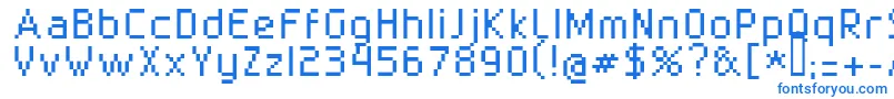 Шрифт Superbly1002 – синие шрифты на белом фоне