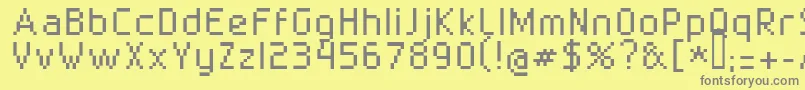 Шрифт Superbly1002 – серые шрифты на жёлтом фоне