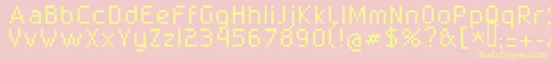 Superbly1002 Font – Yellow Fonts on Pink Background