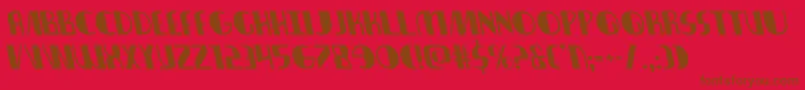 Nathanbrazilleft Font – Brown Fonts on Red Background