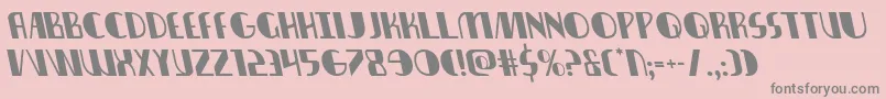 Nathanbrazilleft Font – Gray Fonts on Pink Background
