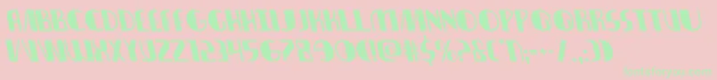 Nathanbrazilleft Font – Green Fonts on Pink Background