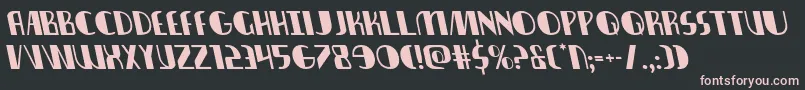 Nathanbrazilleft Font – Pink Fonts on Black Background