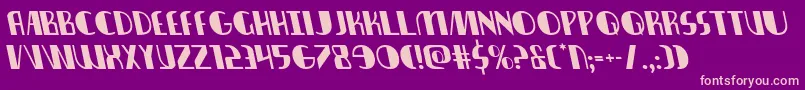 Nathanbrazilleft Font – Pink Fonts on Purple Background