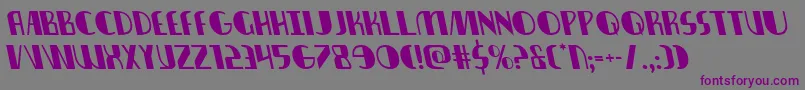 Nathanbrazilleft Font – Purple Fonts on Gray Background