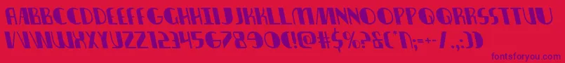Nathanbrazilleft Font – Purple Fonts on Red Background