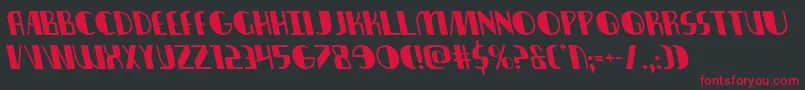 Nathanbrazilleft Font – Red Fonts on Black Background