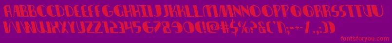 Nathanbrazilleft Font – Red Fonts on Purple Background