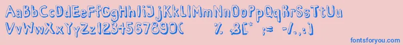 HabanaViejaDemo Font – Blue Fonts on Pink Background