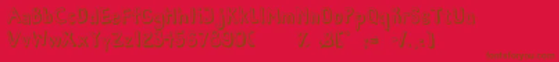 HabanaViejaDemo Font – Brown Fonts on Red Background