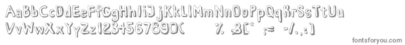 HabanaViejaDemo-fontti – harmaat kirjasimet valkoisella taustalla