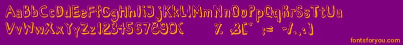 HabanaViejaDemo Font – Orange Fonts on Purple Background