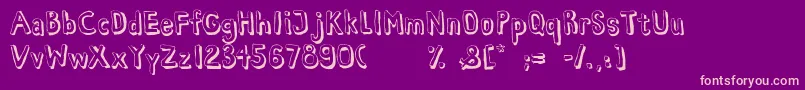 HabanaViejaDemo Font – Pink Fonts on Purple Background