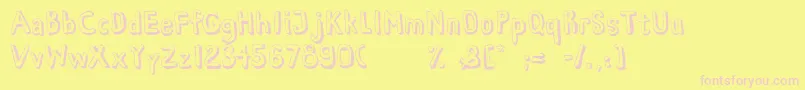 HabanaViejaDemo Font – Pink Fonts on Yellow Background