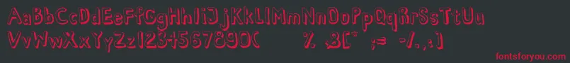 HabanaViejaDemo Font – Red Fonts on Black Background