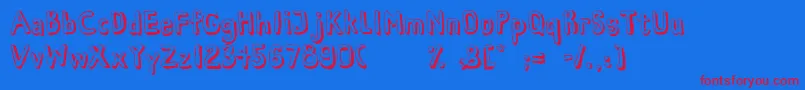 HabanaViejaDemo Font – Red Fonts on Blue Background