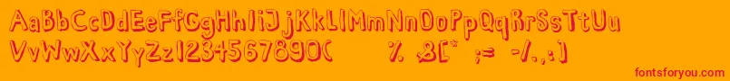 HabanaViejaDemo Font – Red Fonts on Orange Background