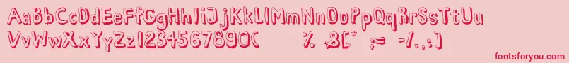 HabanaViejaDemo Font – Red Fonts on Pink Background