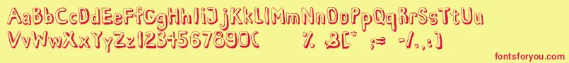 HabanaViejaDemo Font – Red Fonts on Yellow Background