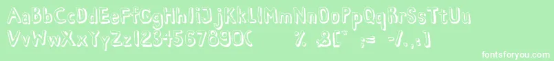 HabanaViejaDemo Font – White Fonts on Green Background