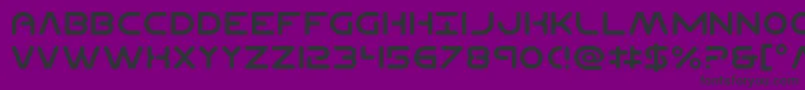 Planetncompact Font – Black Fonts on Purple Background