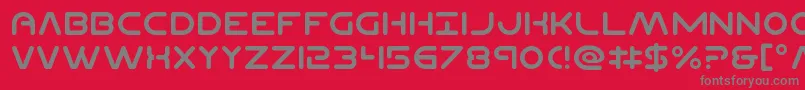 Planetncompact Font – Gray Fonts on Red Background