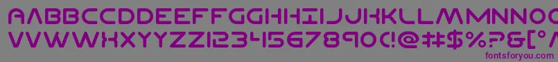 Planetncompact Font – Purple Fonts on Gray Background