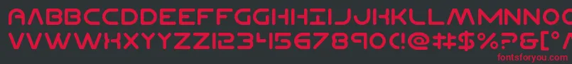 Planetncompact Font – Red Fonts on Black Background
