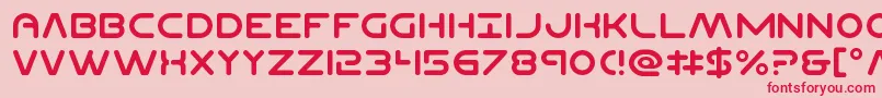 Planetncompact Font – Red Fonts on Pink Background