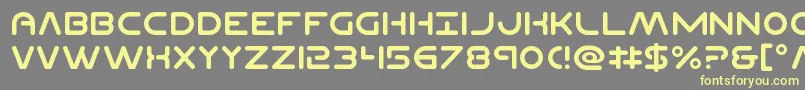 Planetncompact Font – Yellow Fonts on Gray Background