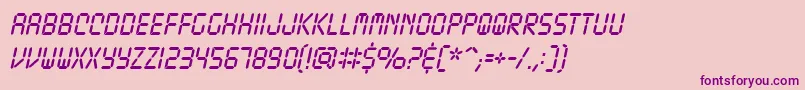 fuente TickingtimebombbbItal – Fuentes Moradas Sobre Fondo Rosa