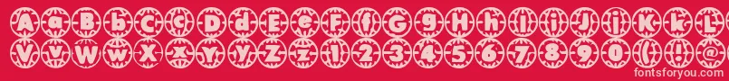 Vintv ffy Font – Pink Fonts on Red Background