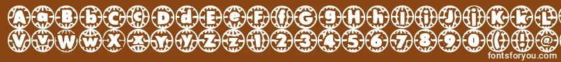 Vintv ffy Font – White Fonts on Brown Background